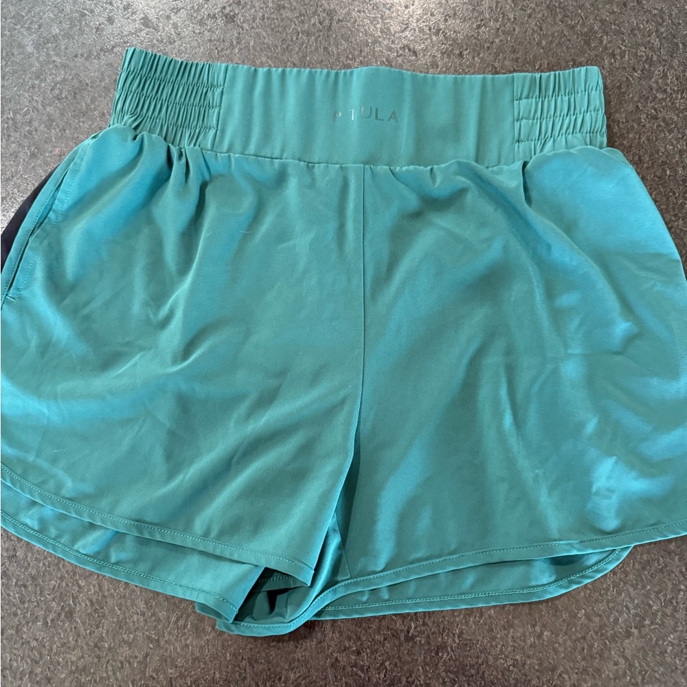 P'tula Flow Athletic Shorts- Green